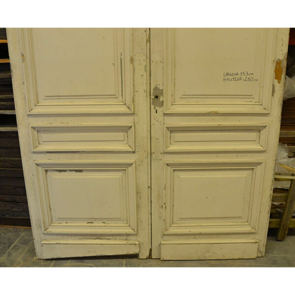 antique door with panel molding