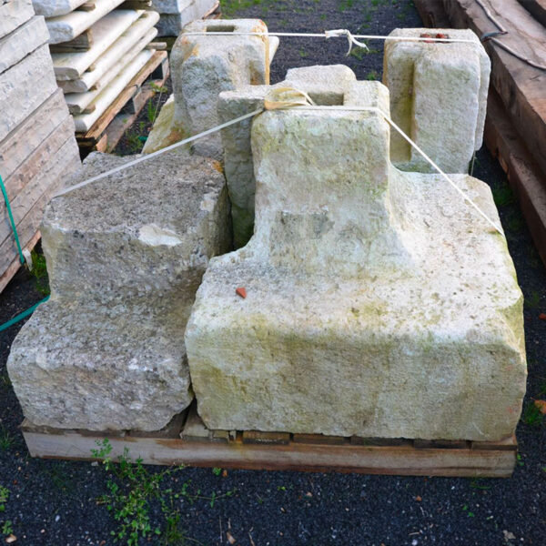 antique footings in limestone