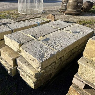 Antique french limestone steps