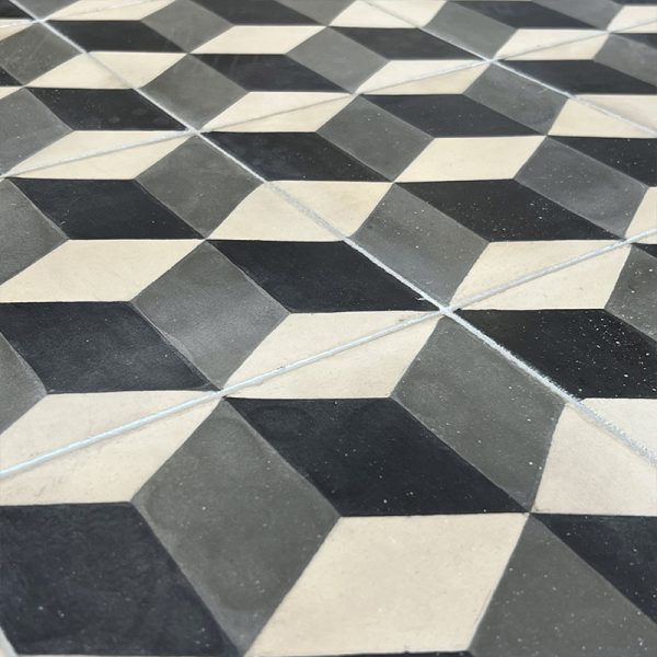 Decorative encaustic-type tiles