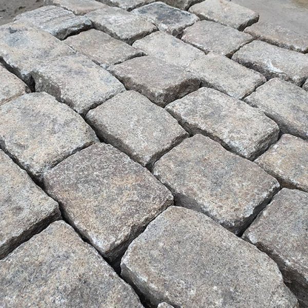antique reclaimed cobblestones grey granit