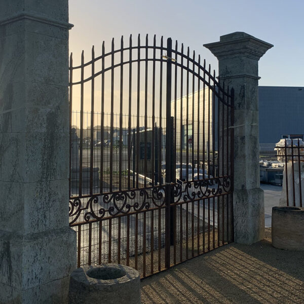 Traditional property entrance gate