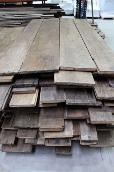 Antique reclaimed French oak floorboards