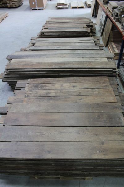 reclaimed French oak floorboards