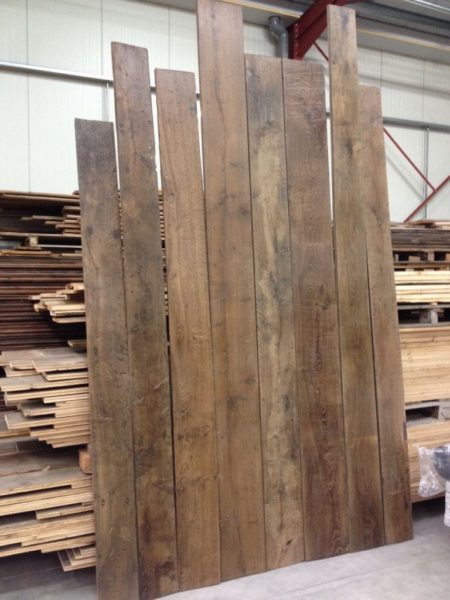 reclaimed floorboards