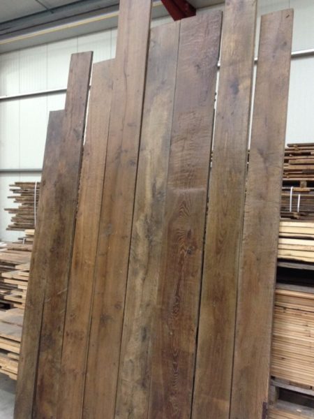 reclaimed French oak floorboards