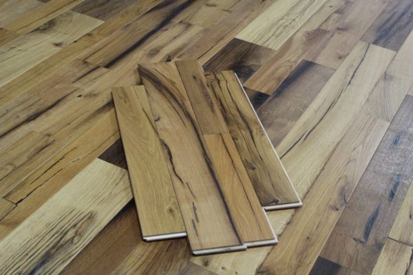 Engineered reclaimed oak flooring