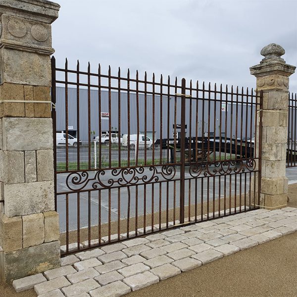 traditional forged steel gates