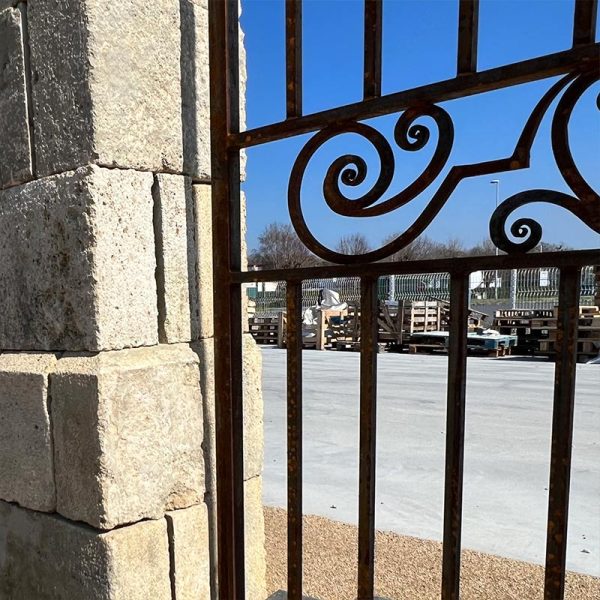 Wrought iron gate