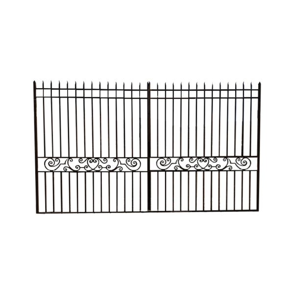 traditional forged steel french gates