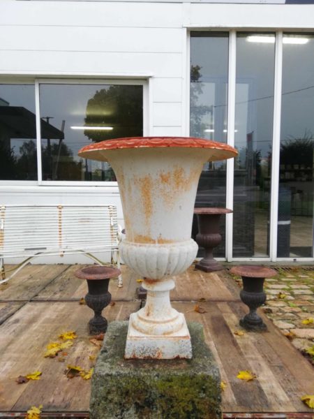 good reproduction of antique white medici vase