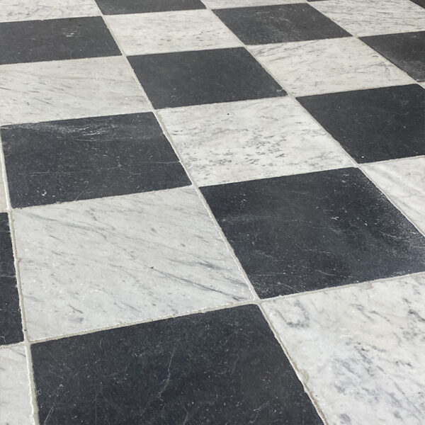 Ancient marble checkerboard