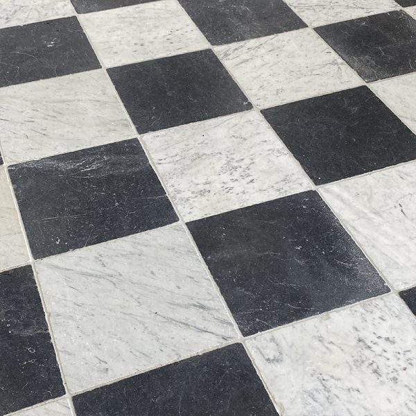 Antique style marble paving