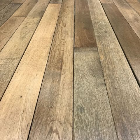 Reclaimed French oak parquet flooring