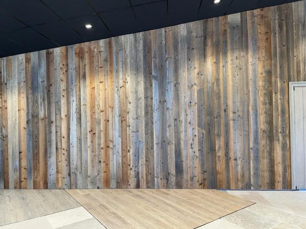 Pine wall grey and brown