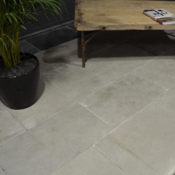 New antiqued limestone