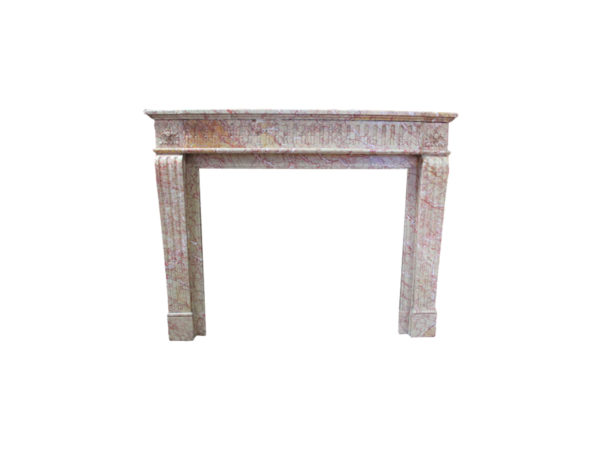 antique marble fireplace pink color