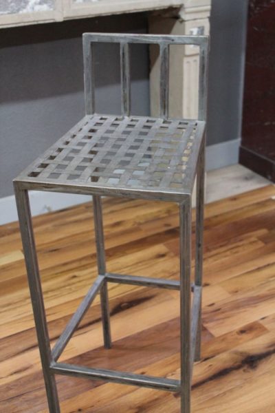 metal bar chair in our showroom