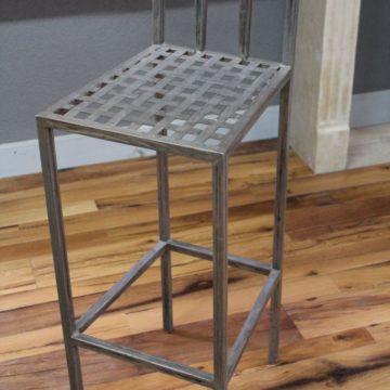 High metal bar chair