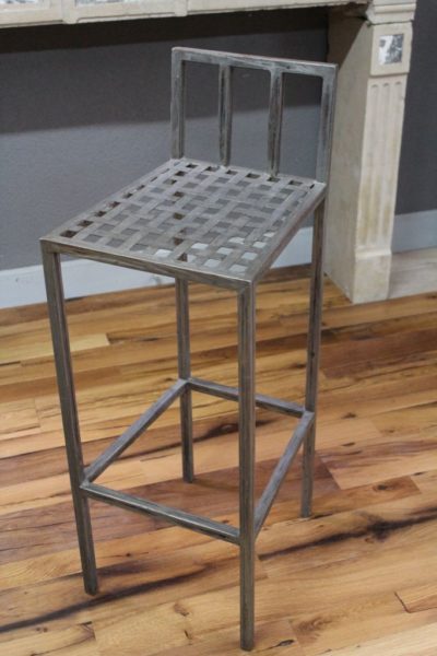 High metal bar chair