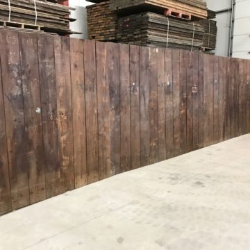 wooden wall with doors