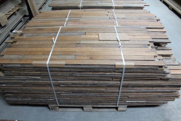 Reclaimed Haussmann-era French oak parquet