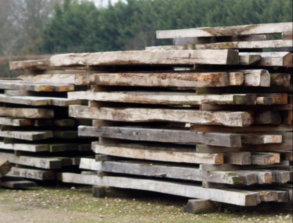 Reclaimed oak joists