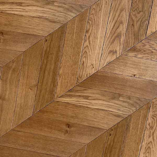 New oak chevron pantheon parquet