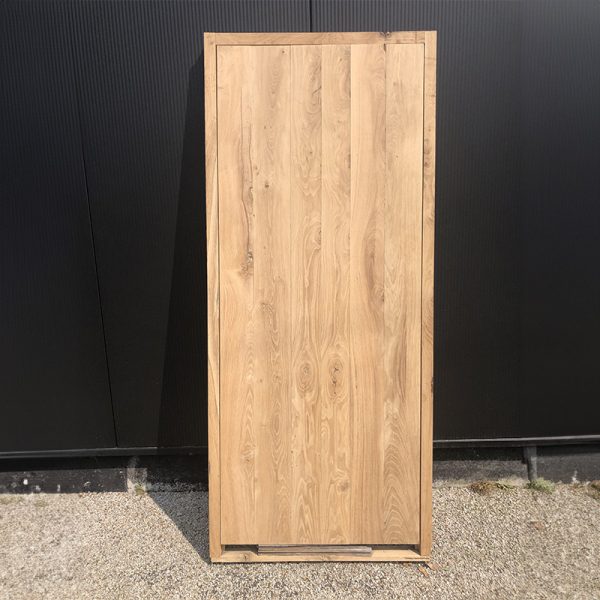 Engineered wood floor door