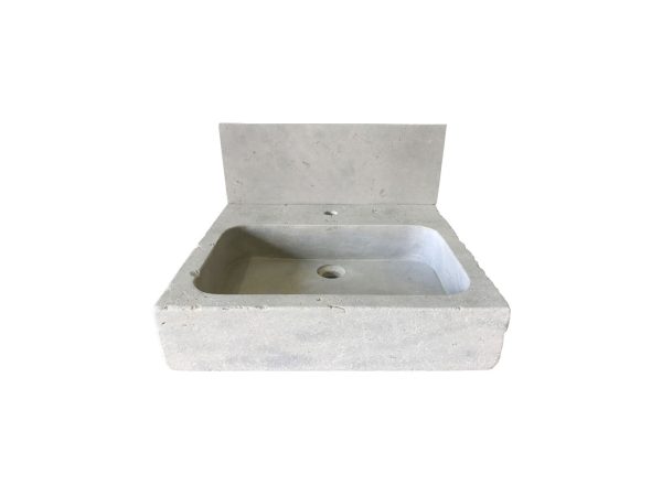 Grey stone sink antiqued