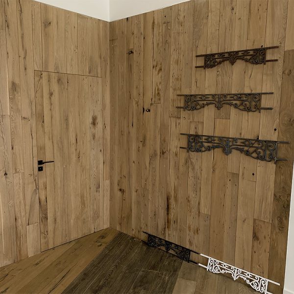 Wood cladding door implementation