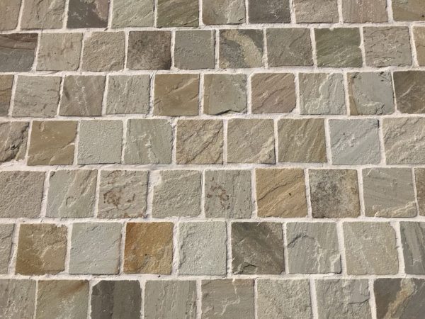 beige sandstone pavers