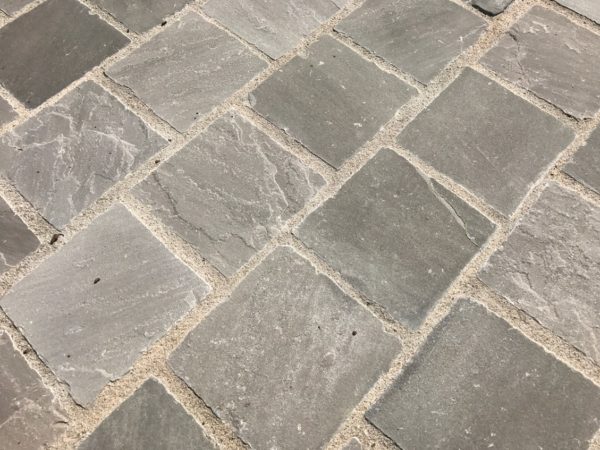 khandla sandstone pavers in a grey color