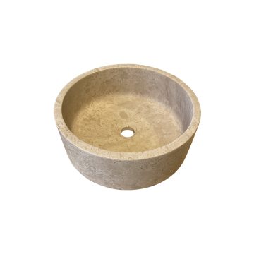 Travertin stone sink at BCA