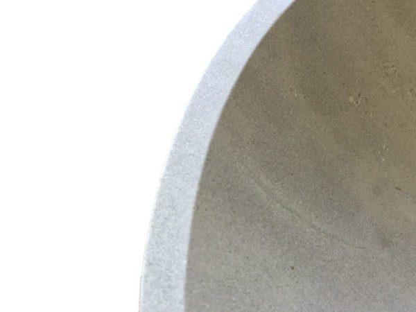 detail of diameter washbasin grey