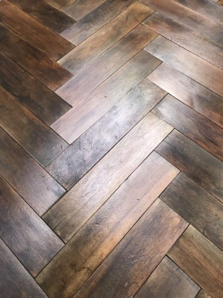 french parquet herringbone