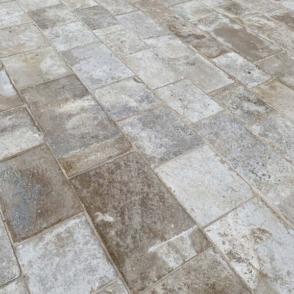 Interior natural stone paving