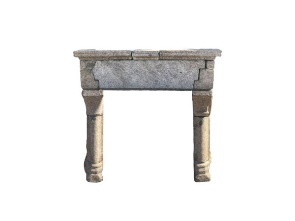 Antique Gothic French fireplace in granite