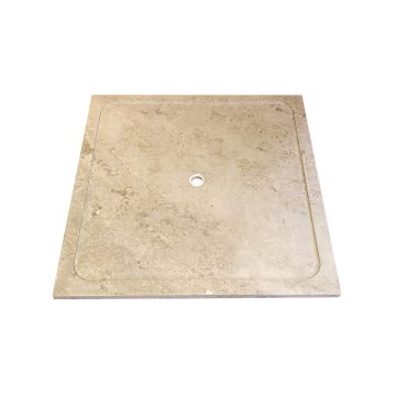 Travertin shower tray