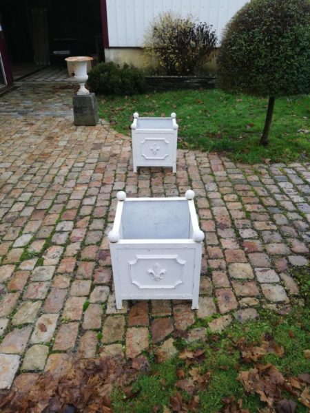 Bac a oranger style ancien vieux pour jardin