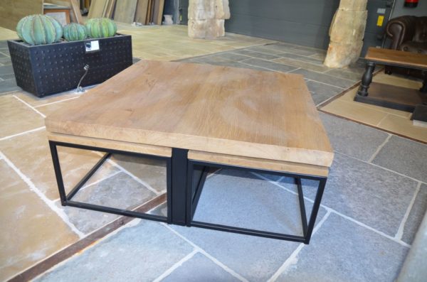 table metal and wood