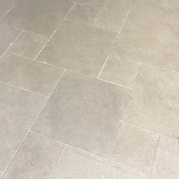 Beige sanded finish limestone flooring