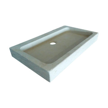 beige limestone washbasin for antique house