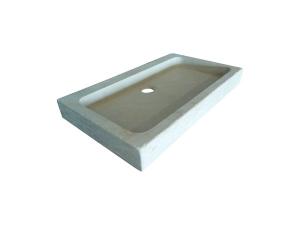 beige limestone washbasin for antique house