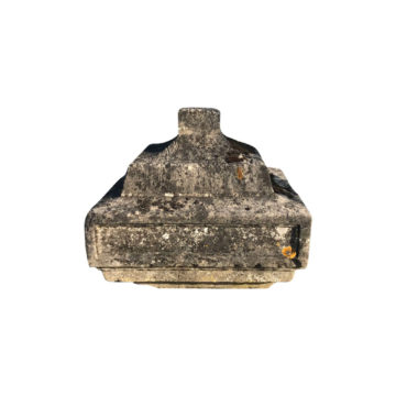 antique french pillar capp in limestone