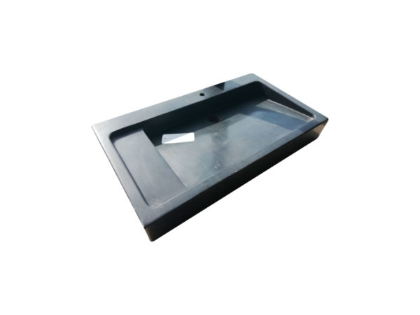 straight rectangular bluestone sink