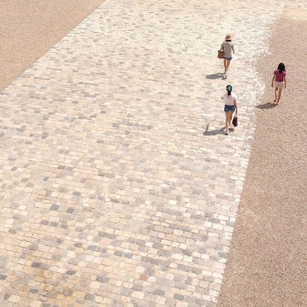 Antique cobbles at Chambord