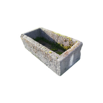 antique grey stone trough for garden