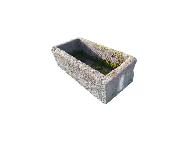 antique grey stone trough for garden