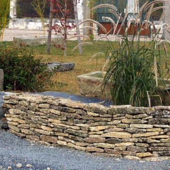 caen limestone walling